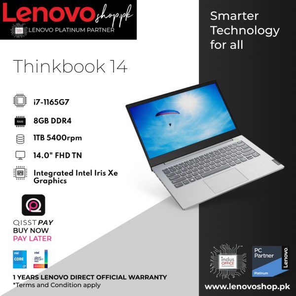 LENOVO THINKBOOK 14 - INTEL CORE i7-1165G7 (11 GEN)