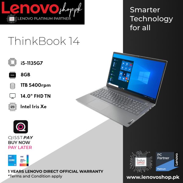 LENOVO THINKBOOK 14 - INTEL CORE i5-1135G7 (11 GEN)
