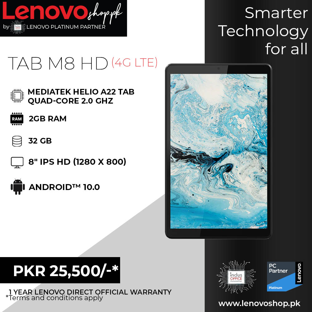 Lenovo Tab M8 HD (4G LTE) – 